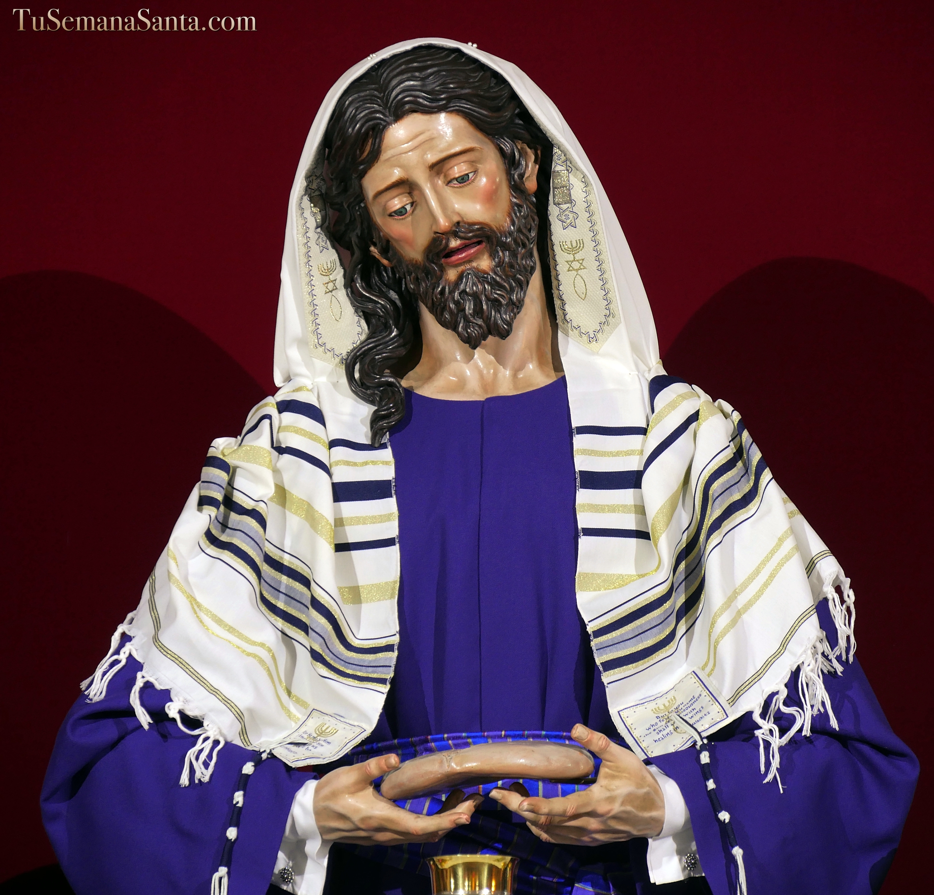 Señor de la Eucaristía con el talit. Foto TuSemanaSanta.com